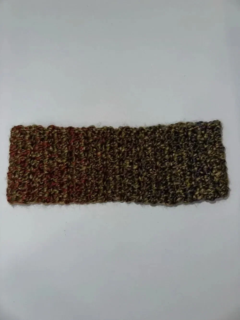 Hand Crochet Camo Green Purple Burgundy Twist Front Headband